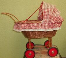 ORIGINAL DDR PUPPENWAGEN  NOSTALGIE STUBENWAGEN   SPIELZEUG Holz Weide  SELTEN