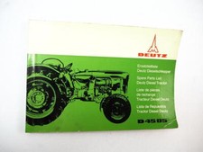 Deutz D4505 Traktor Ersatzteilliste Ersatzteilkatalog Parts List 1966