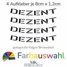 Felgenaufkleber Dezent passend