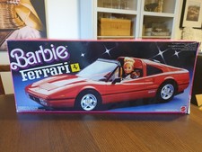 Vintage 1986 Mattel Barbie Ferrari Auto Car 3136 Red Rot