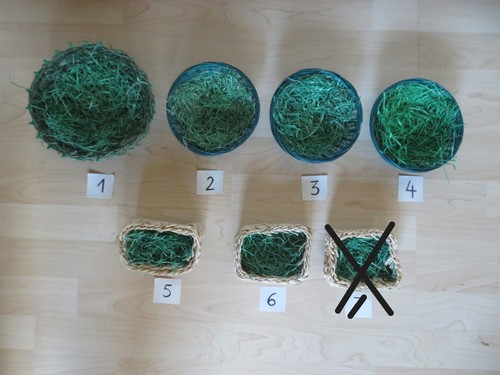 Osternest mit gras - 1x,