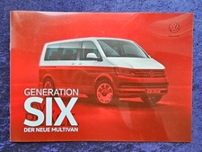 VW Bus T6 " Generation six ", Prospekt 6/2015,  mit Schutzumschlag