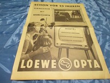 Print - Werbung , Nostalgie , Loewe  Fernseh - Gerät , Reklame , Vintage ,# 686