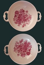 VILLEROY & BOCH Fasan  2 St. TOP ZUSTAND Suppentassen 2 St. Set rot D 12,5cm 