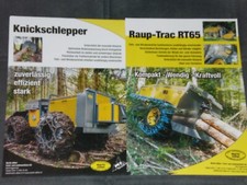 Raup-Trac Knickschlepper Forstschlepper Prospektblätter ( 24151 )