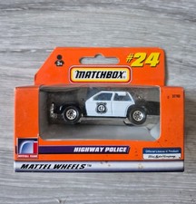 Matchbox Ford LTD Police Car Schwarz Weiß Spielzeugauto Modellauto 1:64