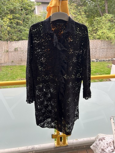 Bluse spitze schwarz zara - spitze,