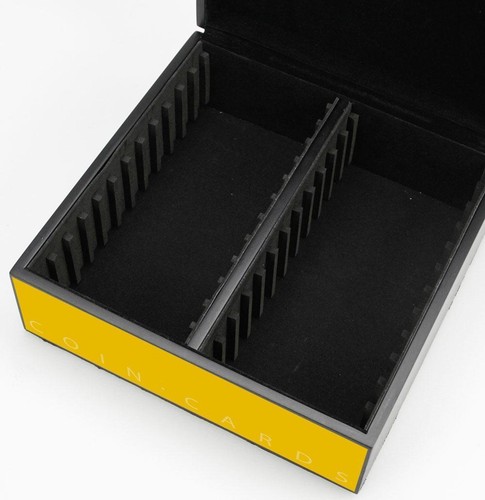 Coin cards magazin box holz - coin,