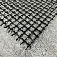 Wellengitter  MW10x10 Stahl Verzinkt Schwarz pulverbeschichtet 2,0mm dick