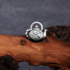 B25 Anhänger kleine Teekanne Feinsilber Silber 999