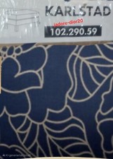 Ikea Karlstad Bezug blau-beige