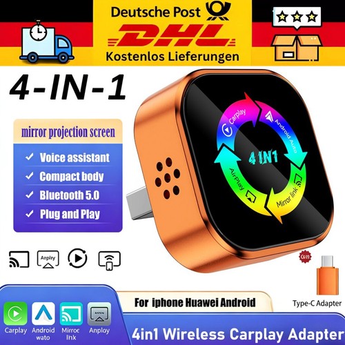 Wireless carplay adapter 4in1 - wireless,