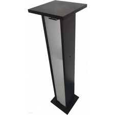 Garnelen-Set, Ständer, 20 Glasvitrine, 27 x 27 x 110 cm, Schwarz