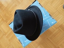 Stetson Pork Pie Hut Herren, schwarz, S (54-55 cm), 100%, wie neu