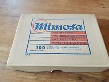 Mimosa Photo-Papier  leere Schachtel Sammler Deko Alt