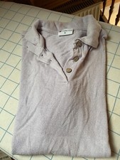 Bourette Seide Polo Kurzarm zart Flieder