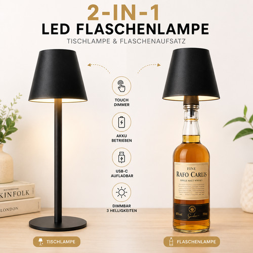 Led flaschenlampe akku - led,