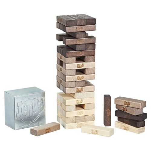 Hasbro jenga game - game, rustic