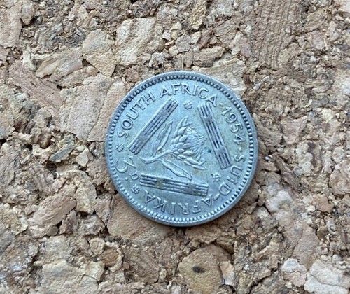 Silber südafrika 3 pence - -,