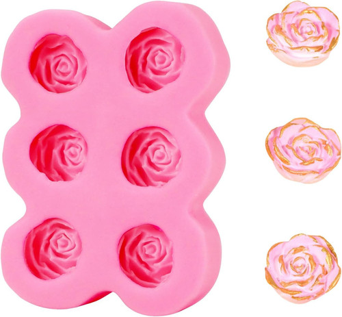 Backform silikonformen rose - backform,