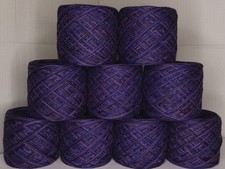 1040 gr Pflaume-Violett GARNPAKET Strickwolle Designergarn Wollpaket Handarbeit