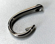 Kettenanhänger Angelhaken , Edelstahl , maritim  , 38mm hoch , edel , groß , TOP