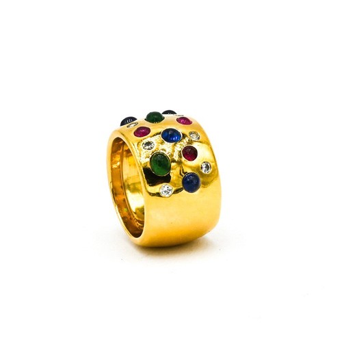 Ring 750 gelbgold - ring, mit
