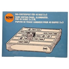 Rowi Typ 1495/01 für 40 Dias 5X5 Sotierpult Diasortierpult Ohne Lupe