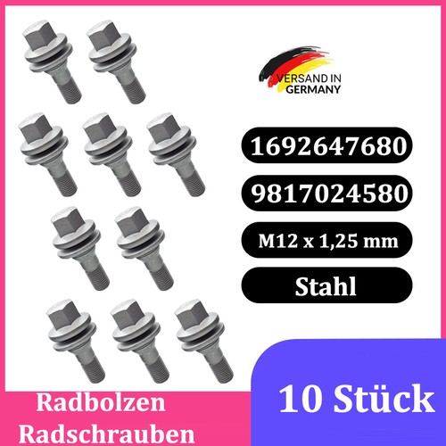 10x radschrauben m12x1 sw17 - 10x,