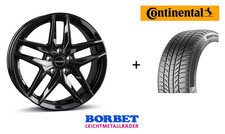 Winterräder Skoda Elroq RS Elroq 85 4x Borbet Z Felgen Conti TS870 P EV Reifen