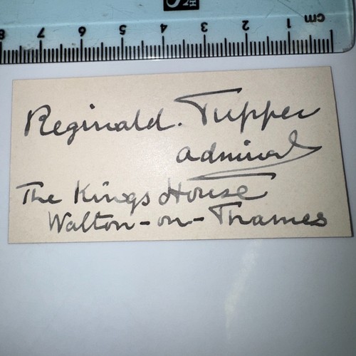 Admiral sir reginald tupper - admiral,
