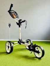 Keel Kolibri 3-Rad Golf Push Trolley in Weiß, kleines Packmaß