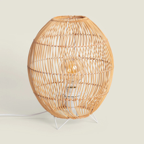 Tischlampe rattan sagra - tischlampe,