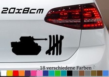 Panzer Strichliste 20x8cm Aufkleber Tank Auto Sticker Abschußliste Bundeswehr MG