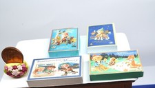 *~ * 4 Nostalgie Sandmann Spiele Schachteln für das Puppenhaus  *~*