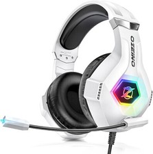 Gaming Headset für PS4 PS5 PC with 3D Surround Sound Headset mit Mikrofon
