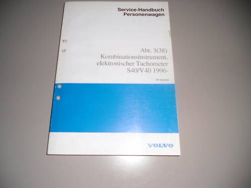 Werkstatthandbuch volvo s40 - volvo,
