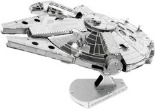 BASTELSET BAUSATZ METAL EARTH SILVER EDITION STAR WARS MILLENIUM FALCON NEU