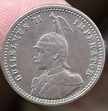  1 Rupie DOA 1905 Wilhelm II  Silber