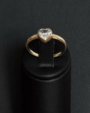 Goldring Herz mit Zirkonia