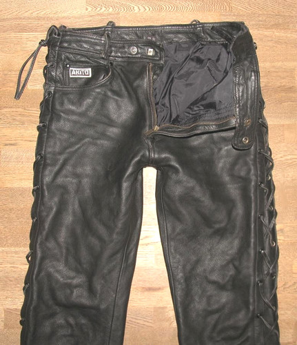Akito schnür lederjeans - /,