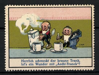 Künstler reklamemarke fritz - künstler-reklamemarke,