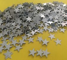 50 Silber Sterne zum Basteln Kleben Streudeko Hochzeit Tischdeko Geschenk Stars 