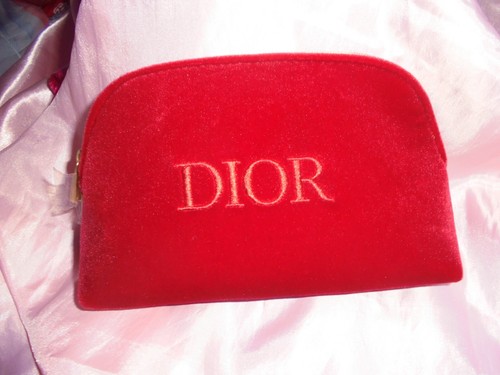 Dior kosmetiktasche samt - dior, rot
