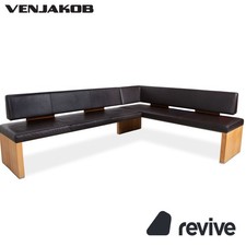 Venjakob Leather Wood Bench