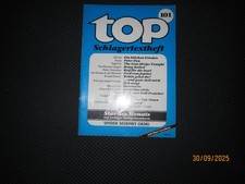 top Schlagertextheft Nr. 101, mit Autogrammkarte "Spider Murphy Gang"