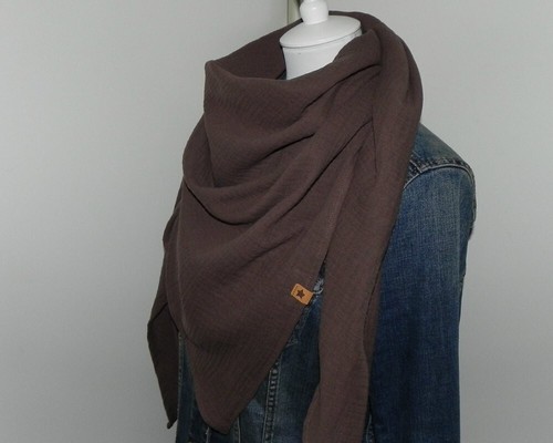 Musselin schal dreieckstuch - musselin,