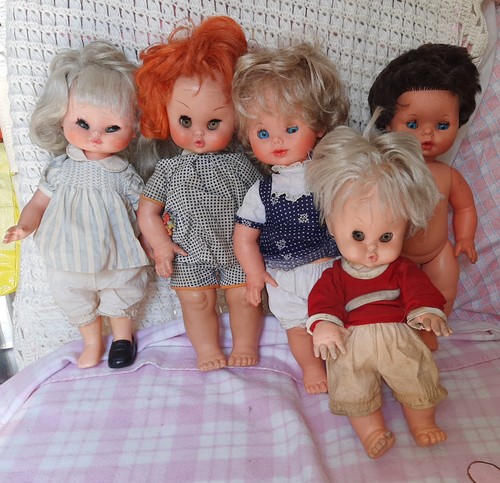 Lot vintage furga - puppen, dolls