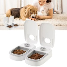 2X Futterautomat Katzenfütterung Timer Katze Hund Automatischer Futterspender