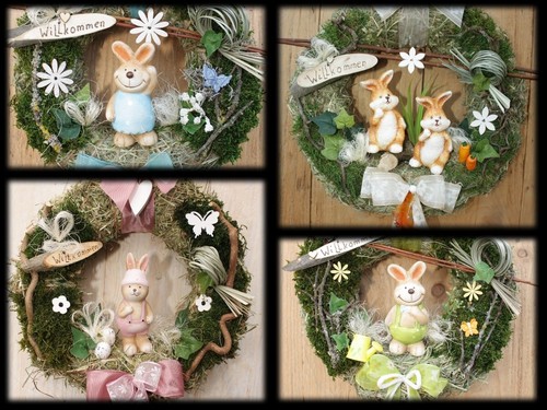 Türkranz ostern hase natur - ostern,